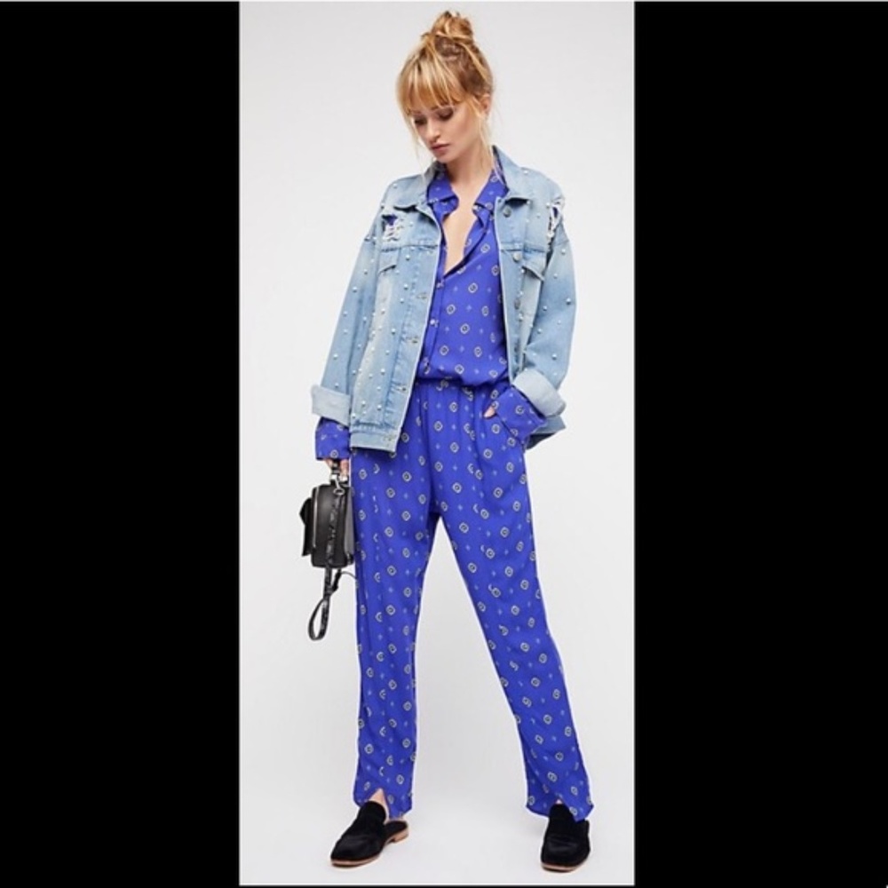 Free People NWOT Vented Lounge Pant with Pockets